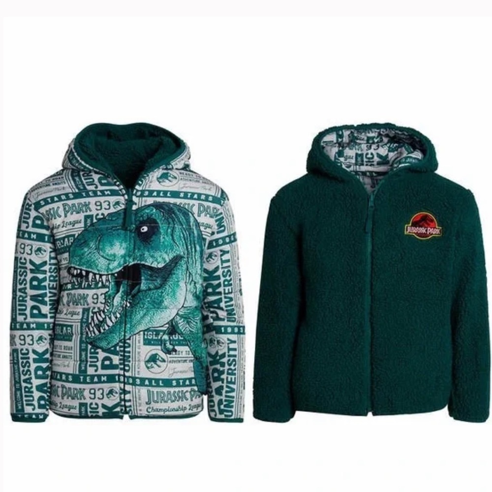 NWT Jurassic Park Reversible Jacket Size 2T